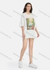 Wholesale Women's Hip Hop Crew Neck Loose Fit Short Sleeve Graphic Letter T-shirt - Liuhuamall