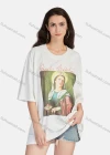 Wholesale Women's Hip Hop Crew Neck Loose Fit Short Sleeve Graphic Letter T-shirt - Liuhuamall