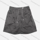 Wholesale Men's Casual Plain Patch Pocket Drawstring Elastic Waist Shorts 71201# Dark Gray Clothing Wholesale Market Liuhua