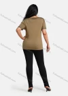 Wholesale Women's Elegant Round Neck Floral Embroidery Short Sleeve T-Shirt - Liuhuamall