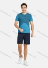 Wholesale Men's Athletic Short Sleeve Striped Running T-shirts - Liuhuamall