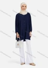 Wholesale Women's Casual Plain Ruched Buttons Down Long Sleeve Blouse 1371# - Liuhuamall