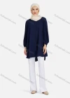 Wholesale Women's Casual Plain Ruched Buttons Down Long Sleeve Blouse 1371# - Liuhuamall