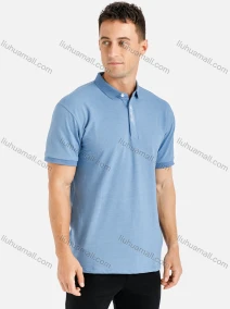 Wholesale Men's Classic Fit Short Sleeve Button Front Plain Polo Shirts, LIUHUA CLOTHING WHOLESALE