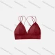 Wholesale Women's Pull-on Spaghetti Strap Cross Back Lace Lingerie Bra Red Clothing Wholesale Market Liuhua