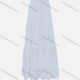 Wholesale Women's Elegant 100%Cotton Plain Splicing Eyelet Embroidered Ruched Maxi Skirt SC3649# White Wholesale Clothing Market & Suppliers -LIUHUAMALL