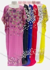 Wholesale Women's Vintage Sequin Polka Dot Pullover Maxi Kaftan Dress - Liuhuamall