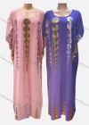 Wholesale Women's Vintage Square Neck Sequin Beaded Pullover Maxi Kaftan Dress - Liuhuamall