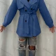 Wholesale Women's Lapel Straps Long Sleeve Buttons Belted Plain Trench Coat 43# Clothing Wholesale Market Liuhua