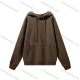 Wholesale Men's Casual Plain Kangaroo Pocket Thermal Drawstring Hoodie Dark Brown Guangzhou Clothing Wholesale Market & Suppliers -LIUHUAMALL