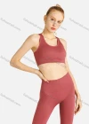 Wholesale Women's Sporty Plain Racerback Tank Top & High Waist Legging Set - Liuhuamall