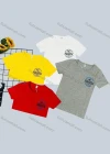 Wholesale Boy's Casual Pattern & Letter Print Round Neck Short Sleeve Tee - Liuhuamall