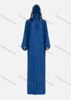 Wholesale Women's Muslim Islamic Modest Splicing Floral Print Abaya Dress With Hijab 2 Pieces Set - Liuhuamall