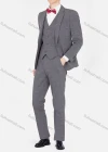 Wholesale Men's Button Blazer&Vest&Suit Pants 3-Piece Slim Fit Plaid Suit Sets - Liuhuamall