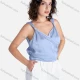 Wholesale Women's Casual Plain Wrap V Neck Tie Side Knot Tank Top V1911# 61# Clothing Wholesale Market Liuhua