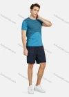 Wholesale Men's Athletic Short Sleeve Striped Running T-shirts - Liuhuamall