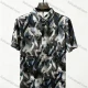 Wholesale 2026 Men's Slim Fit Short Sleeve Geometric Print Shirt - Fashion Casual Streetwear Top, Wholesale In Stock for Men Black Clothing Wholesale Market Liuhua