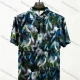 Wholesale 2026 Men's Slim Fit Short Sleeve Geometric Print Shirt - Fashion Casual Streetwear Top, Wholesale In Stock for Men Blue Clothing Wholesale Market Liuhua