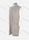 Wholesale Women's Plain Rib-Knit Sleeveless Open Front Dual Pocket Cardigan - Liuhuamall