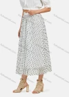 Wholesale Women's Elastic Waist Polka Dot Ruffle Hem Maxi Skirt - Liuhuamall