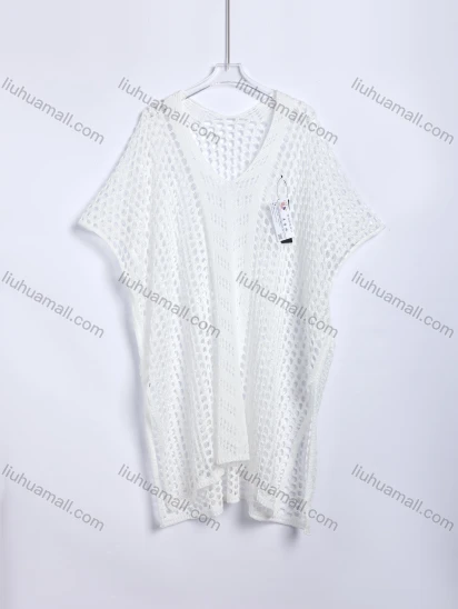Wholesale Women's Beach Loose Knit V-Neck Cover-up #X99