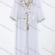 Wholesale Women's Beach Tassel Trimmed Crochet Waist Cover-up White Clothing Wholesale Market Liuhua