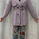 Wholesale Women's Lapel Straps Long Sleeve Buttons Belted Plain Trench Coat 47# Clothing Wholesale Market Liuhua