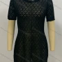 Wholesale Women's Casual Round Neck Short Sleeve Hollow Out Plain Cover Up Dress preview