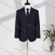 Wholesale Men's Formal Lapel Single Breasted Plain Flap Pockets Blazer Jacket D2993# Charcoal Gray Clothing Wholesale Market Liuhua