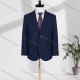 Wholesale Men's Formal Lapel Single Breasted Plain Flap Pockets Blazer Jacket D2993# Blue Clothing Wholesale Market Liuhua