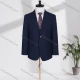 Wholesale Men's Formal Lapel Single Breasted Plain Flap Pockets Blazer Jacket D2993# Navy Clothing Wholesale Market Liuhua