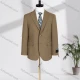 Wholesale Men's Formal Lapel Single Breasted Plain Flap Pockets Blazer Jacket D3468# Chamoisee Clothing Wholesale Market Liuhua