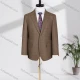 Wholesale Men's Business Lapel Single Breasted Plain Flap Pockets Blazer Jacket D3616# Chamoisee Clothing Wholesale Market Liuhua