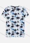 Wholesale Men's Casual Crew Neck Short Sleeve Plant Print T-shirts 26# - Liuhuamall