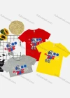 Wholesale Boy's Casual Pattern Round Neck Short Sleeve Tee - Liuhuamall