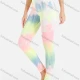 Wholesale Women's Tie Dye High Waist Crop Leggings Multicolor Clothing Wholesale Market Liuhua