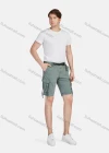 Wholesale Men's Casual Plain Release Buckle Drawstring Multiple Pockets Cargo Shorts 9301# - Liuhuamall