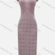 Wholesale Women's Vacation Plain Hollow Out Splicing Cover Up Tank Dress L2616# 525 Clothing Wholesale Market Liuhua