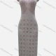 Wholesale Women's Vacation Plain Hollow Out Splicing Cover Up Tank Dress L2616# White Clothing Wholesale Market Liuhua