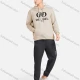 Wholesale Unisex 100%Cotton Graphic Lightweight Hoodies Long Sleeve Drawstring Pullover Sweatshirts With Pockets 681# Beige Guangzhou Clothing Wholesale Market & Suppliers -LIUHUAMALL