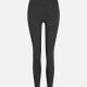 Women's Sporty High Waist Sheer Mesh Plain Legging Black 1# Clothing Wholesale Market -LIUHUA