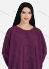 Wholesale Women's Casual Plain Ruched Buttons Down Long Sleeve Blouse 1371# - Liuhuamall