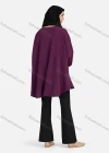 Wholesale Women's Casual Plain Ruched Buttons Down Long Sleeve Blouse 1371# - Liuhuamall