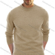 Wholesale Men's Casual Round Neck Long Sleeve Plain Regular Fit Sweaters Khaki Wholesale Clothing Market & Suppliers -LIUHUAMALL