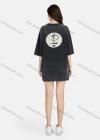 Wholesale Women's Hip Hop Crew Neck Loose Fit Short Sleeve Graphic Letter T-shirt - Liuhuamall