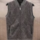 Wholesale Men's Casual Sleeveless Zipper Chunky Knit Sweater Vests Brown Clothing Wholesale Market Liuhua