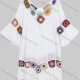 Wholesale Women's Casual Hollow Out Scarf Hem Embroidered Floral Cover Up Top A077# White Clothing Wholesale Market Liuhua