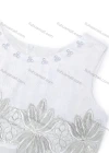 Wholesale Girls Sleeveless Zip Back Embroidery Beads Sequin Lace Flower Girl Dress - Liuhuamall