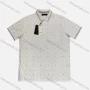 Wholesale Men's Casual Allover Print Striped Trim Short Sleeve Patch Pocket Polo Shirts preview