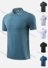 Wholesale Men's Breathable Softness High Stretchy Athletic Plain Short Sleeve Polo Shirts 909# - Liuhuamall